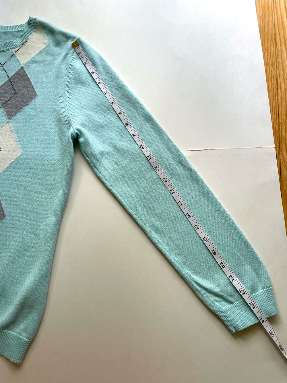 IZOD Argyle 100% Cotton Crewneck Sweater - Picture 8 of 8
